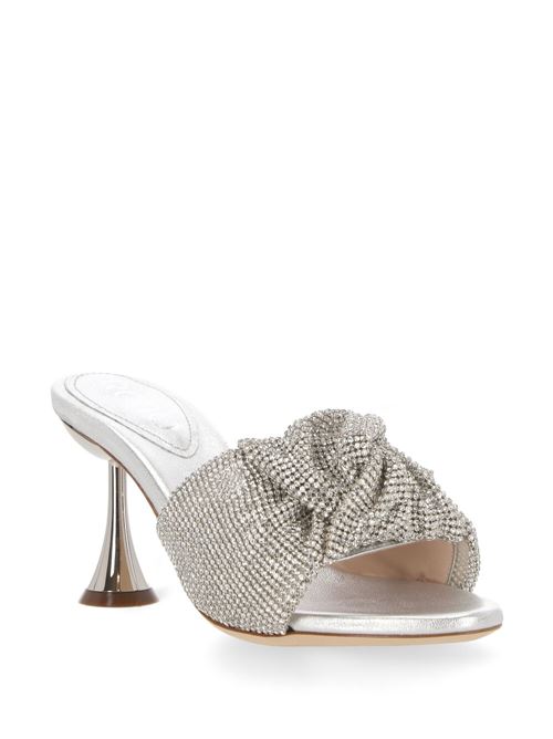 Silver-tone woman sandal Rodo | S0846068ARGENTO/BIANCO