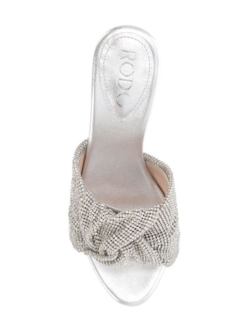 Silver-tone woman sandal Rodo | S0846068ARGENTO/BIANCO