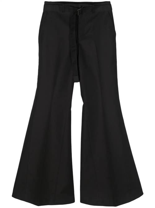 Pantaloni vita bassa neri Sacai | 07242001