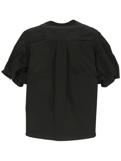 Black cotton t-shirt Sacai | 07311001