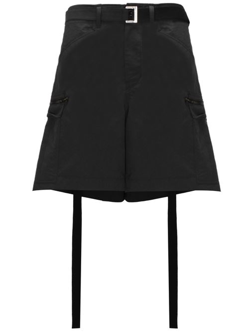 Short cinturino nero vita media Sacai | 24-03361M001