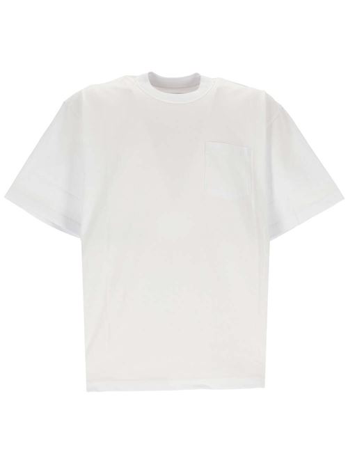 T-shirt in jersey bianca Sacai | 24-03377M101