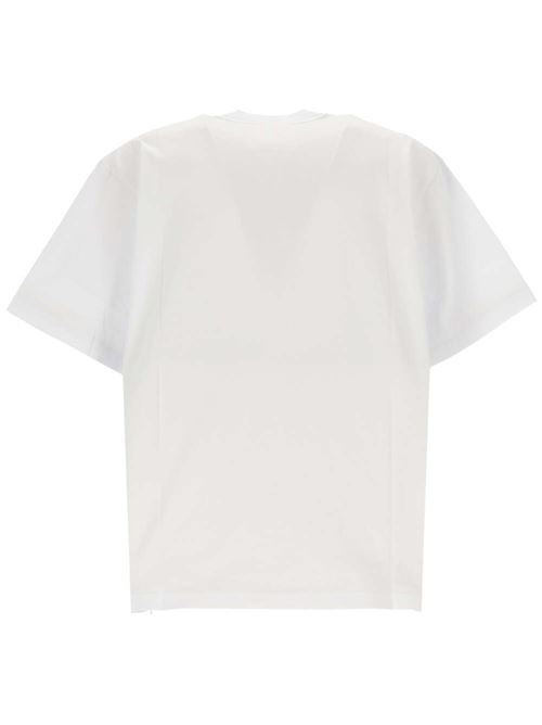 white cotton jersey t-shirt Sacai | 24-03377M101