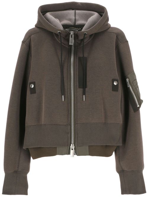 Taupe brown/khaki jacket Sacai | 24-07108550