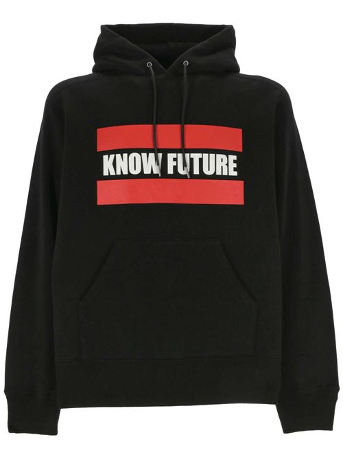 Black/red/white cotton hoodie Sacai | 24-0722S101