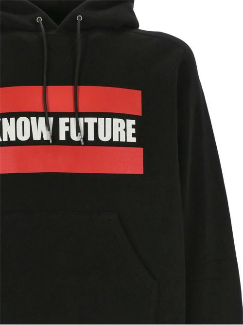 Black/red/white cotton hoodie Sacai | 24-0722S101