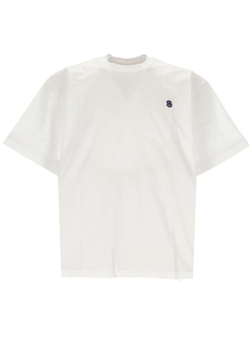 T-shirt con logo ricamato Sacai | SCM-087101