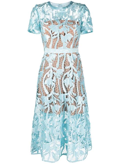 Light blue guipure lace dress Self-Portrait | RS24-181MBLBLUE