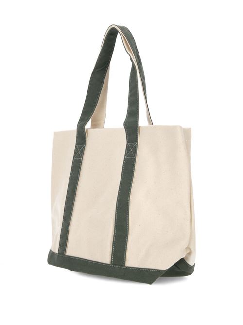 Club Two Tone Tote - Natural/Olive Sporty&Rich | ACAW232CR49