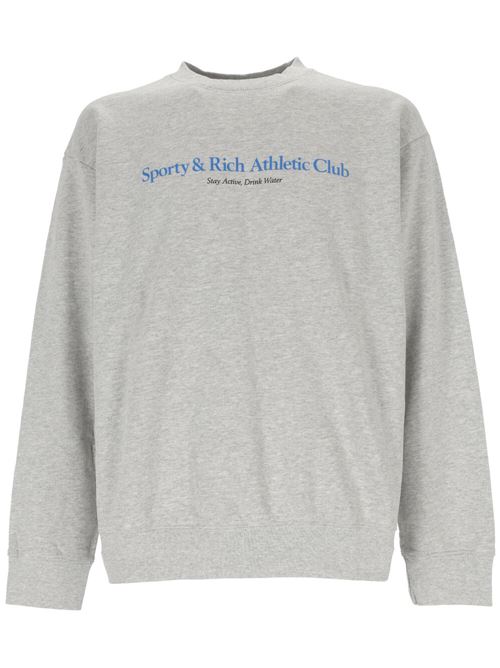 Heather grey cotton sweatshirt Sporty&Rich | CRAW2360HG19