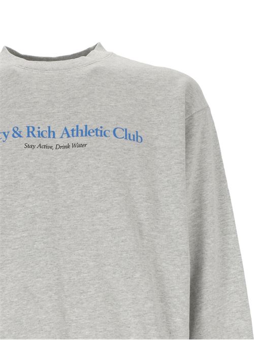 Heather grey cotton sweatshirt Sporty&Rich | CRAW2360HG19