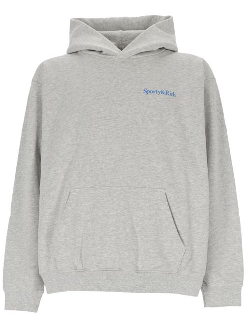 Heather grey cotton sweatshirt Sporty&Rich | HOAW235HG19