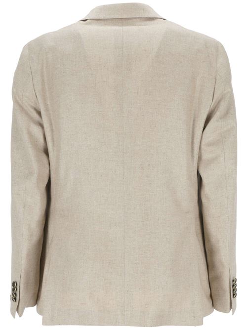 Almond beige silk jacket Tagliatore | 1SMC22K440044U24E293A3091