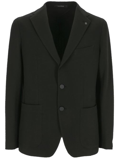 Black blazer with seersucker texture Tagliatore | 1SMC22K550047U24E220N3115