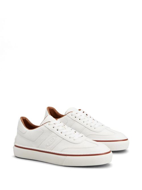 White calf leather sneaker TODS | XXM03E0GC50TLDB001