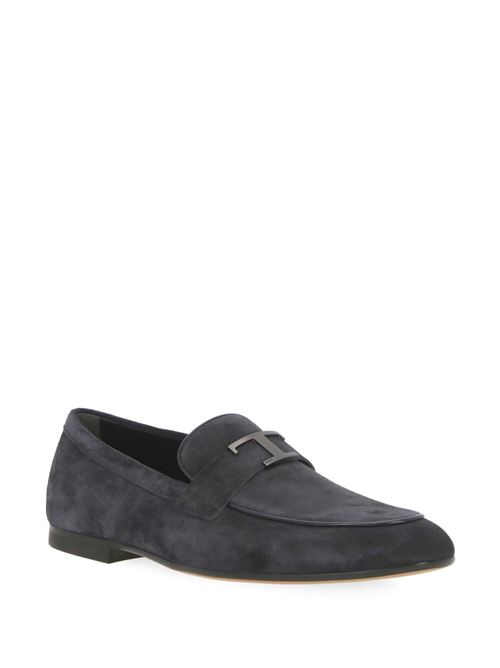 Navy blue suede loafer Tod'S | XXM38K0HW20SGOL0T3