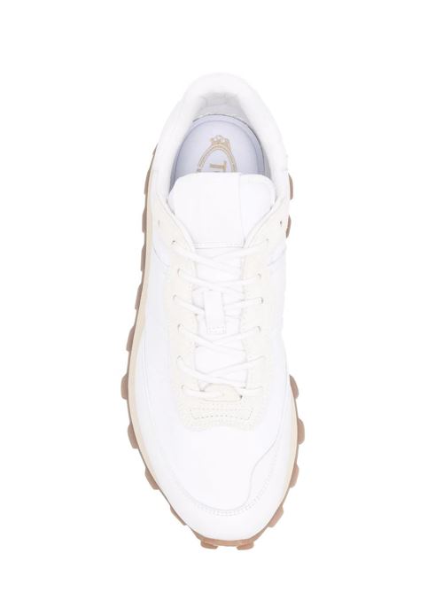 White panelled low-top sneakers TODS | XXW25K0FL90RJ9RFV4