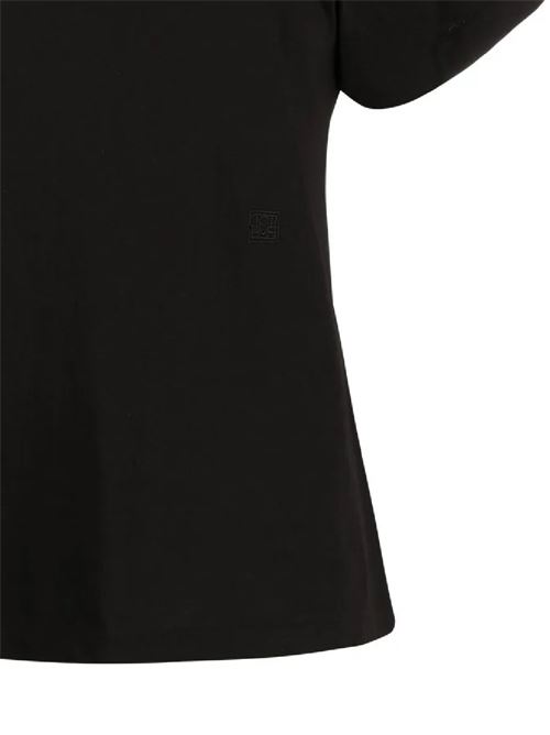 Black organic cotton short-sleeve cotton T-shirt Toteme | 211439770200