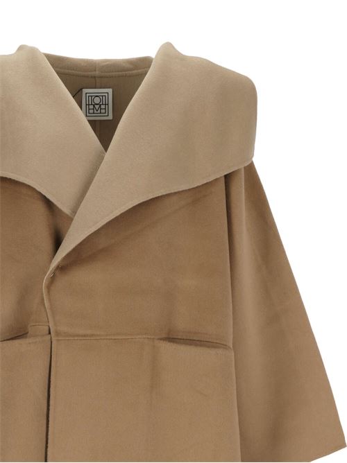 Sand beige wool-cashmere coat Toteme | 234WRO885FB0049154