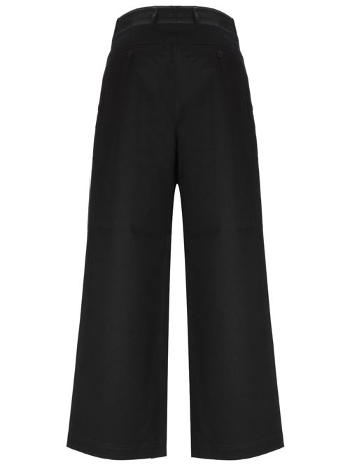 Black organic cotton woman pants Toteme | 242WRB1641FB0103001