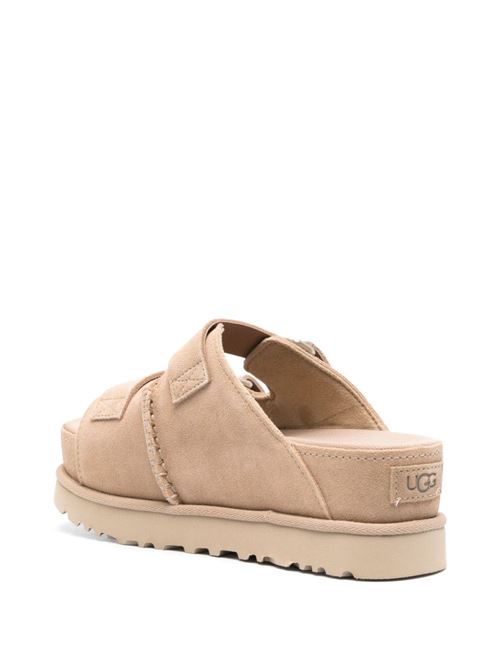 sand beige calf suede padded design Ugg | 1155458SAN