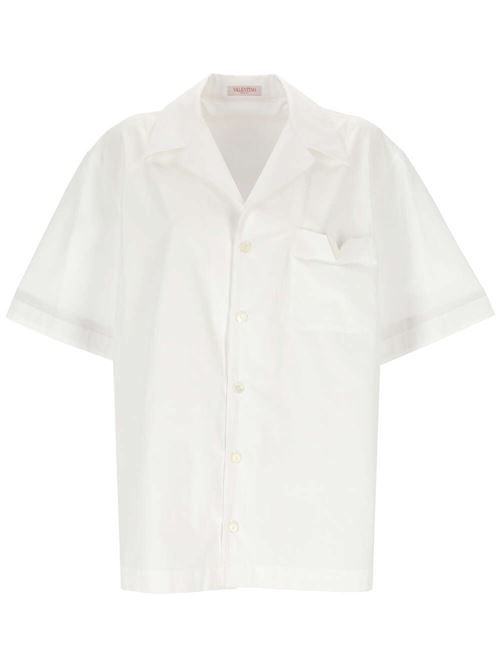 White stretch-cotton poplin shirt Valentino | 4V0AAV904WW0BO