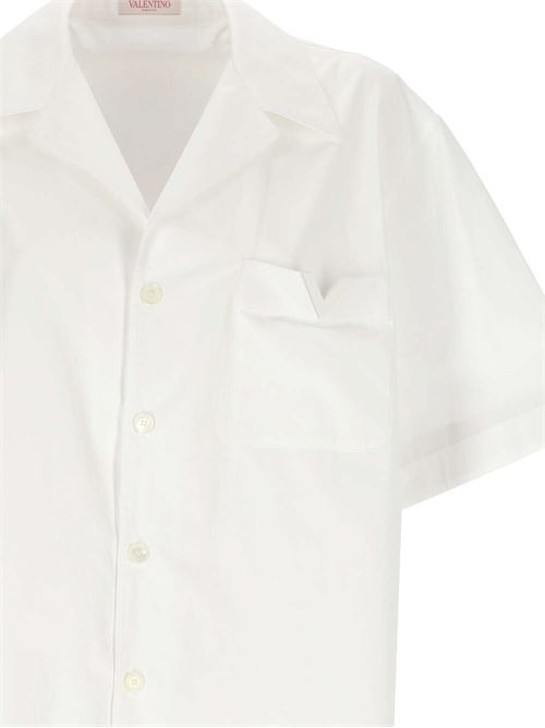 White stretch-cotton poplin shirt Valentino | 4V0AAV904WW0BO