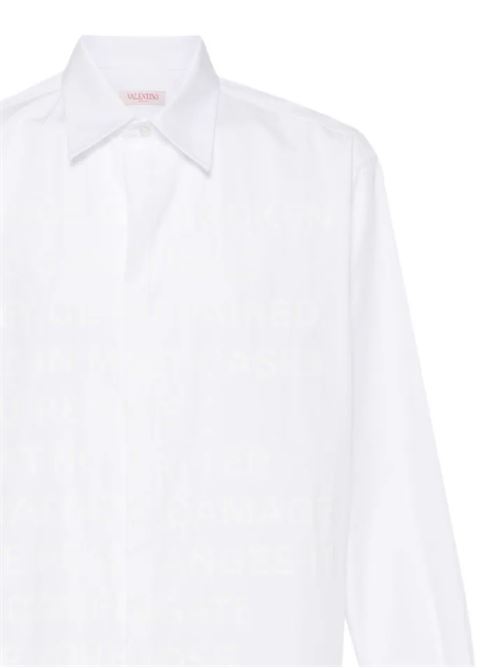 White cotton shirt VALENTINO GARAVANI | 4V0ABFR54WW0BO