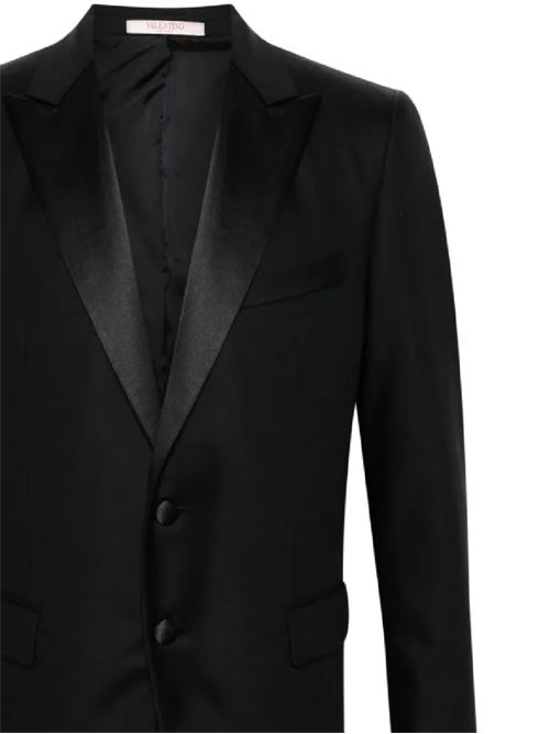 Blazer finitura satinata revers VALENTINO GARAVANI | 4V3CDS809HW0NO