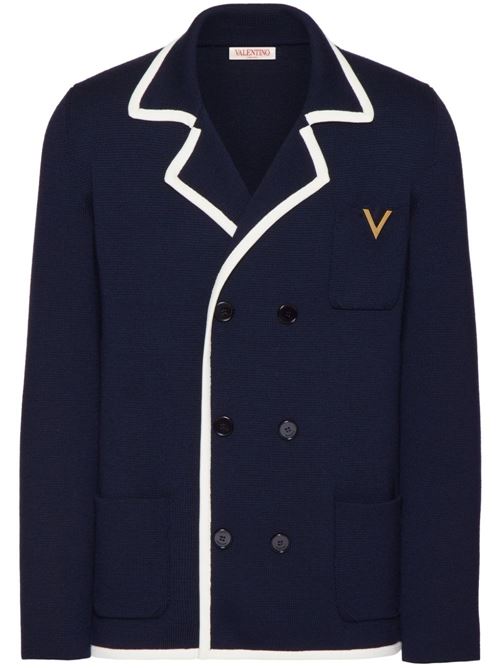 VGold double-breasted wool jacket Valentino | 4V3KA03J9WU671