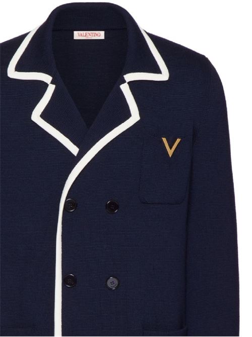 VGold double-breasted wool jacket Valentino | 4V3KA03J9WU671