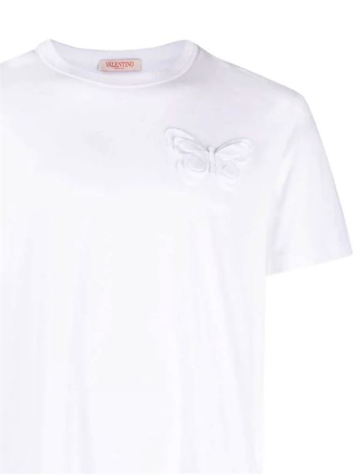 White cotton t-shirt Valentino | 4V3MG10V9UM0BO