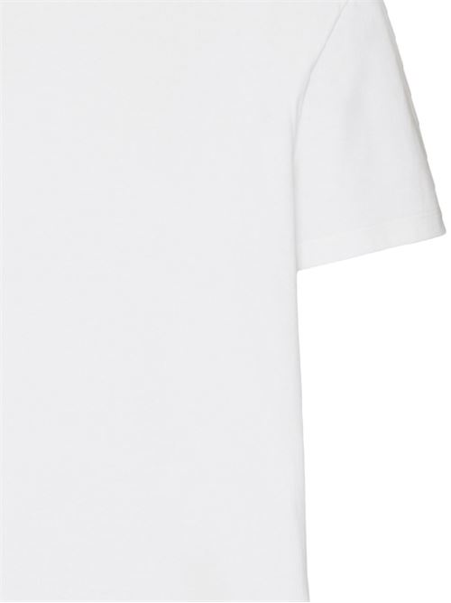 White cotton logo t-shirt Valentino | 4V3MG15T9W80BO