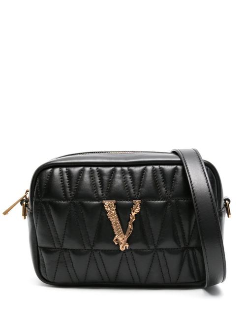 Borsa in pelle nappa nera trapuntata Versace | 1012802DNATR41B00V