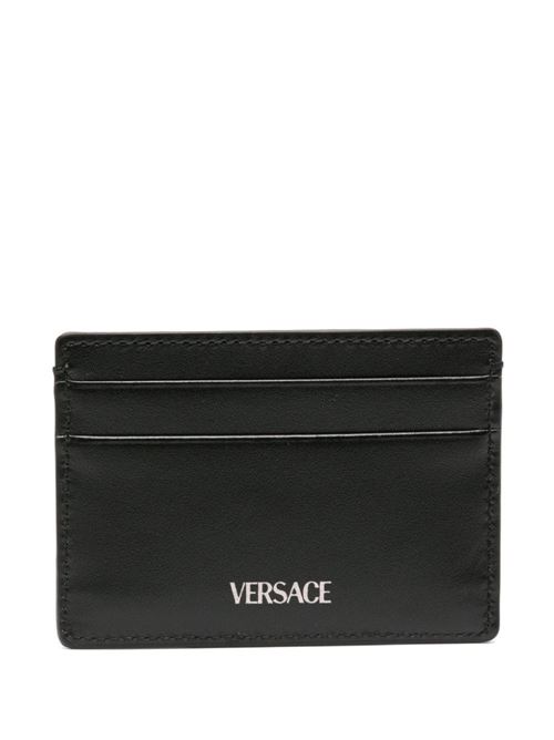 Portafoglio nero barocco jacquard Versace | 10128921A093212BM0E