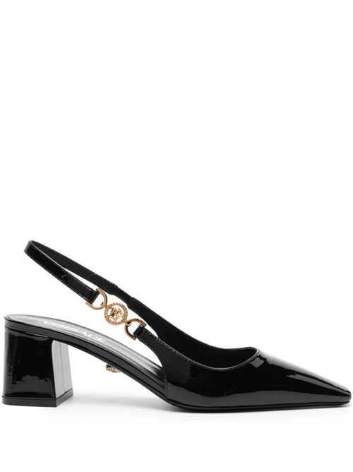 Black calf leather pump Versace | 1013740D2VE1B00V