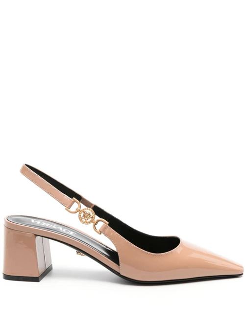 Almond beige calf leather pump Versace | 1013740D2VE1PS0V