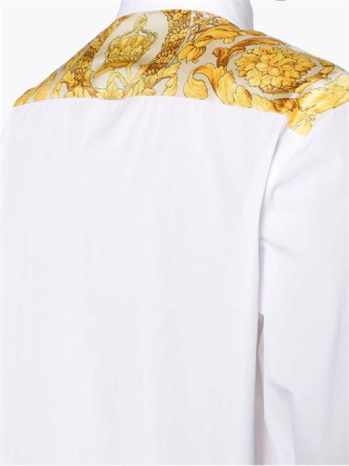 white cotton silk signature Versace | 10138701A097425K410