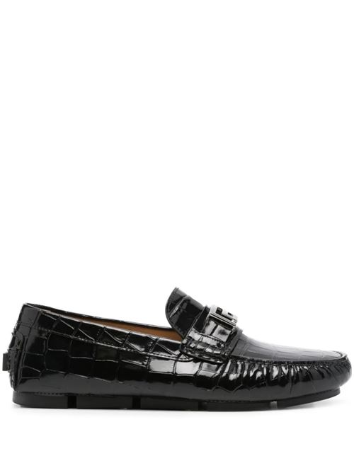 black loafer Versace | 10139721A098911B00E