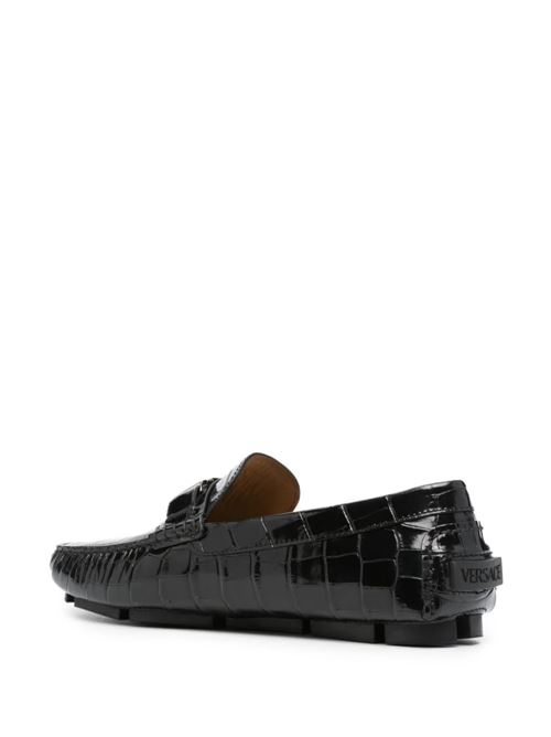 black loafer Versace | 10139721A098911B00E