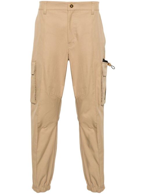 Pantalone firma Medusa in cotone beige  Versace | 10140451A099921KD40