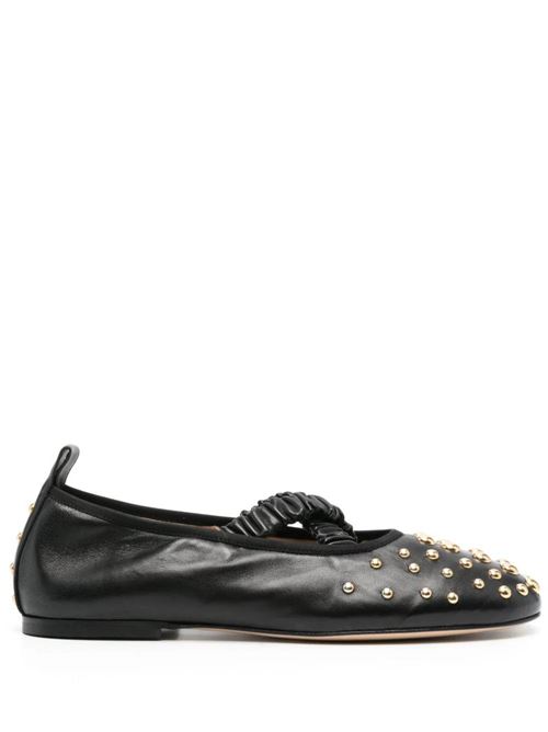 black calf leather round toe gold-tone stud Wandler | 24202-0001173224