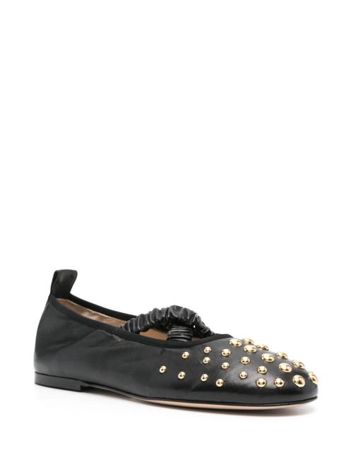 black calf leather round toe gold-tone stud Wandler | 24202-0001173224