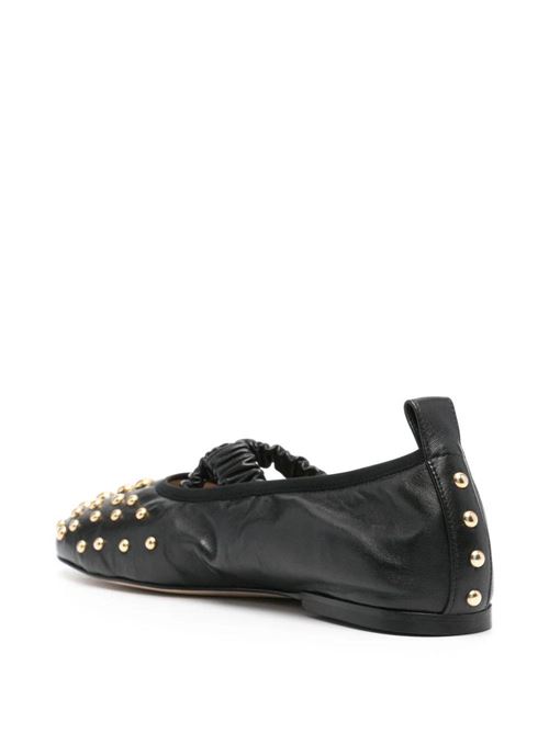 black calf leather round toe gold-tone stud Wandler | 24202-0001173224