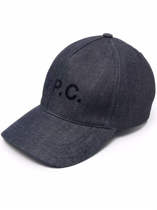 Blue cotton logo cap A.P.C. | COCSXM24090IAI