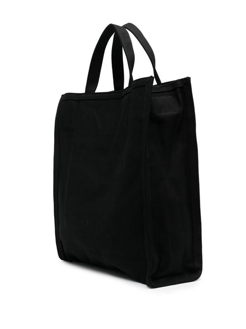 Black cotton logo print bag A.P.C. | CODBMH61318LZZ