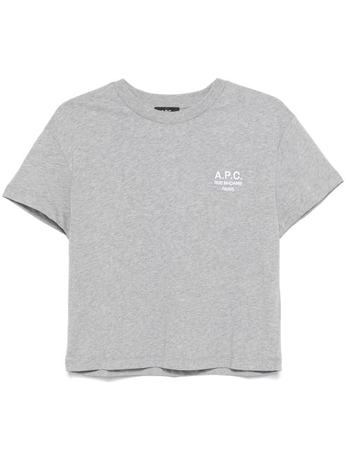 Light grey organic cotton t-shirt A.P.C. | COHBMF26389TPA