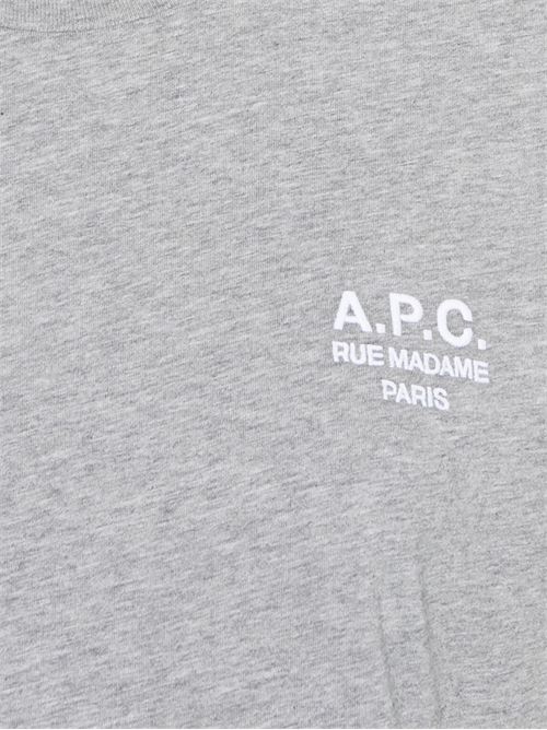 T-shirt grigia A.P.C. | COHBMF26389TPA