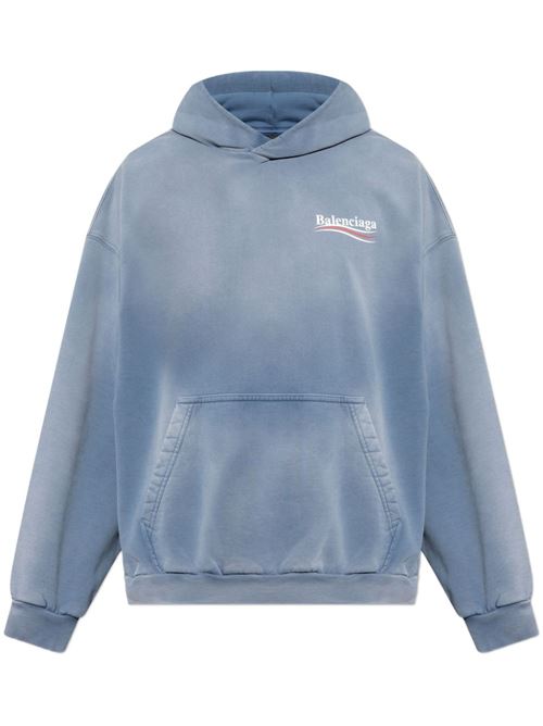 Hoodie blue BALENCIAGA | 767877TRVB19798