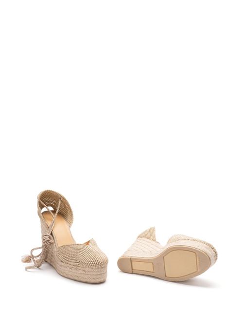 Gold-tone high wedge sandal CASTANER | 0255353000